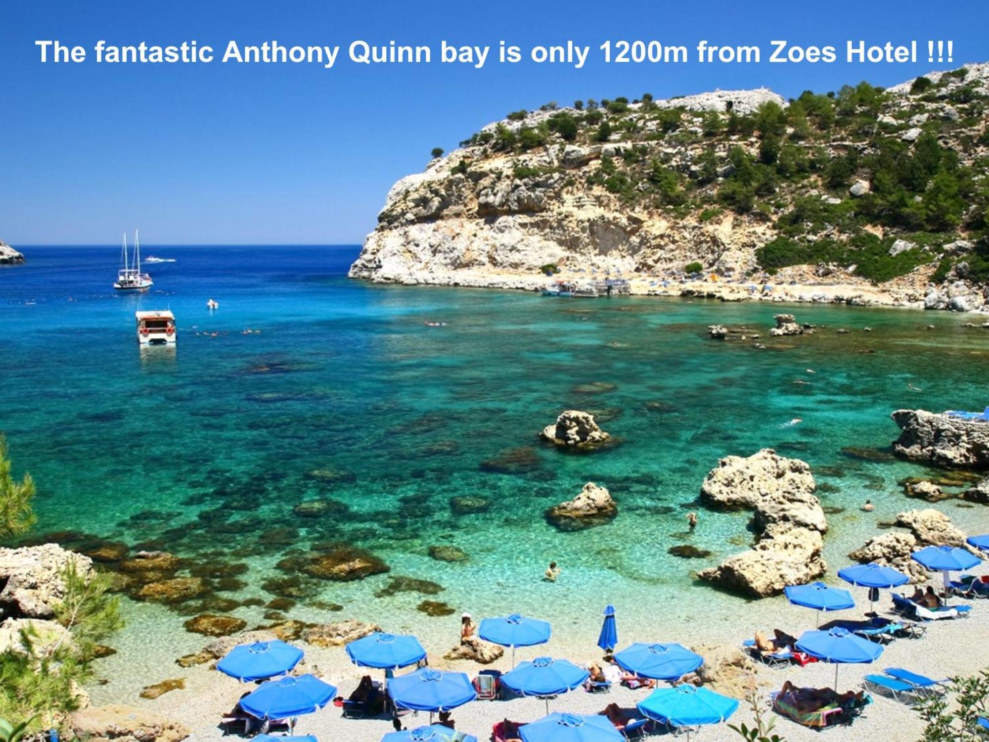 Zoes Hotel & Suites Faliraki Eksteriør billede